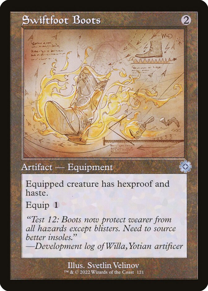 Swiftfoot Boots - Schematic - Foil