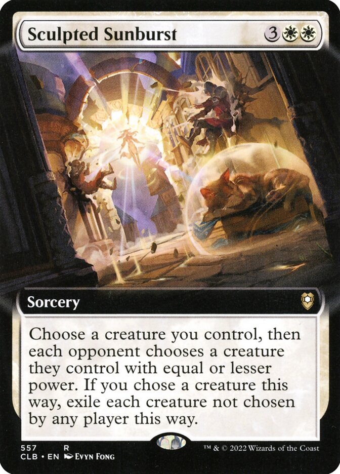 Sculpted Sunburst - Extended Art - Foil