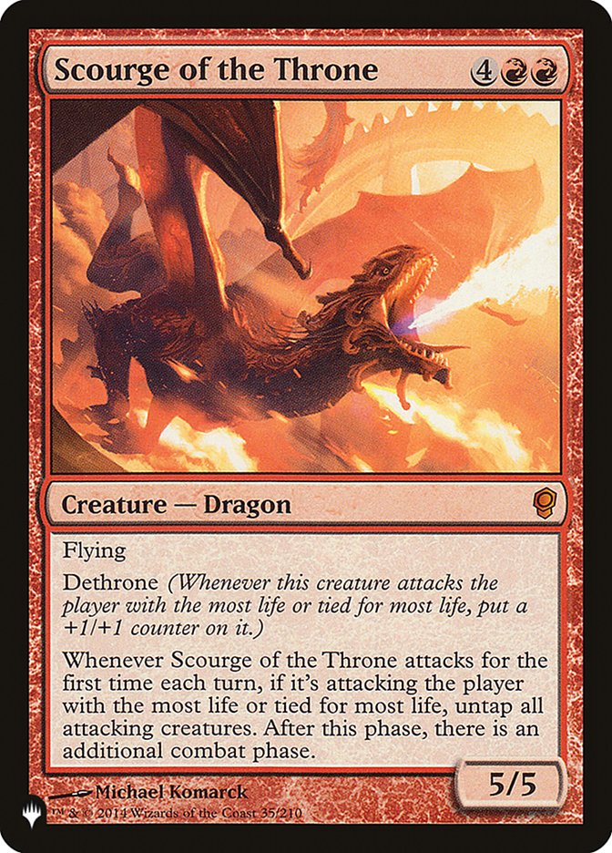 Scourge of the Throne - The List