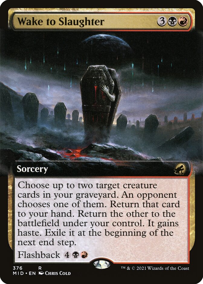 Wake to Slaughter - Extended Art - Foil
