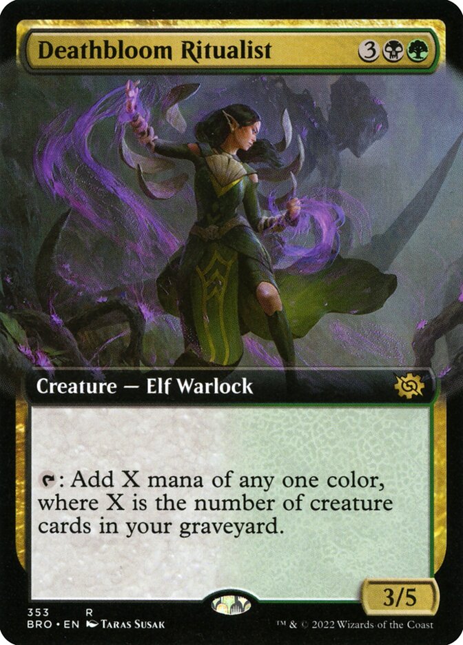 Deathbloom Ritualist - Extended Art - Foil