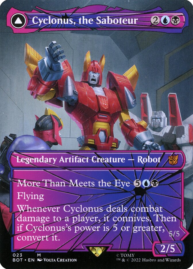 Cyclonus, the Saboteur // Cyclonus, Cybertronian Fighter - Shattered Glass