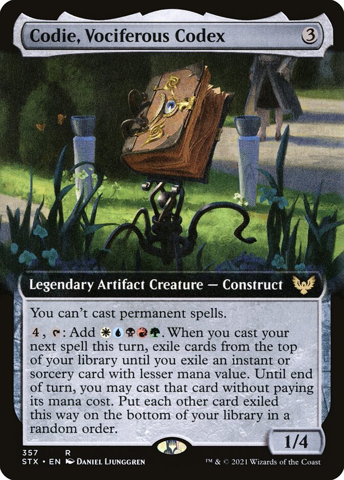 Codie, Vociferous Codex - Extended Art
