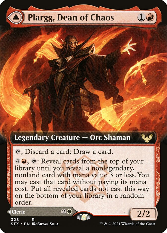 Plargg, Dean of Chaos // Augusta, Dean of Order - Extended Art