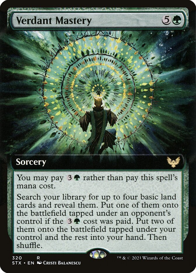 Verdant Mastery - Extended Art - Foil