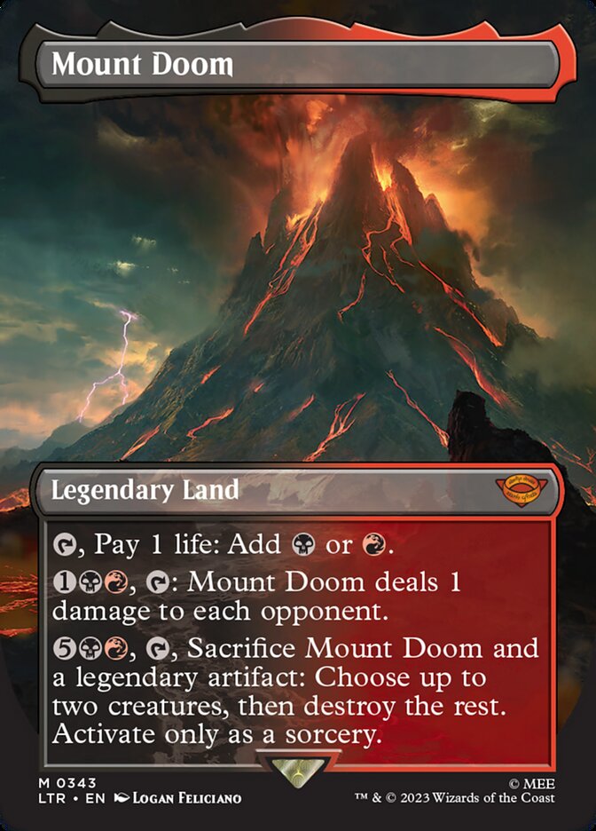 Mount Doom - Borderless - Foil