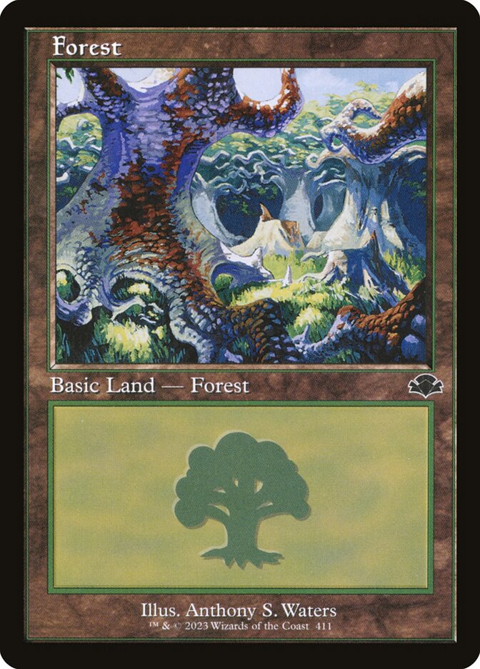 Forest - Retro Frame - Foil