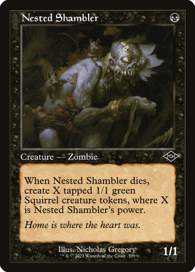 Nested Shambler - Retro Frame - Foil