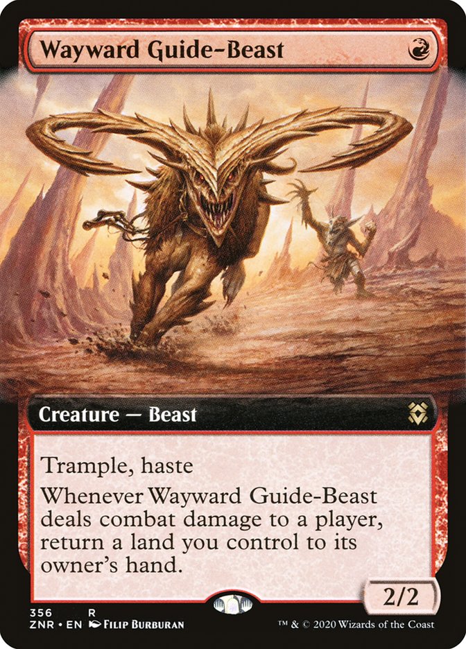 Wayward Guide-Beast - Extended Art - Foil