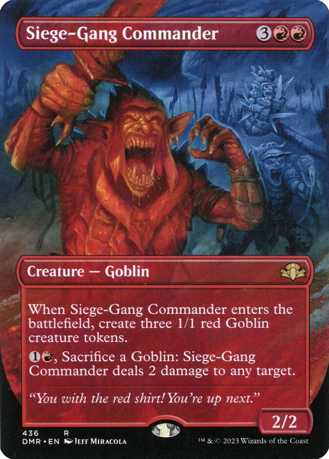 Siege-Gang Commander - Borderless - Foil