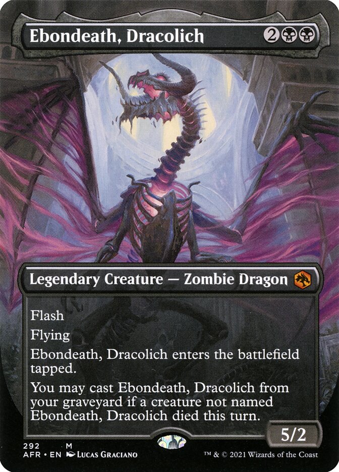Ebondeath, Dracolich - Borderless - Foil