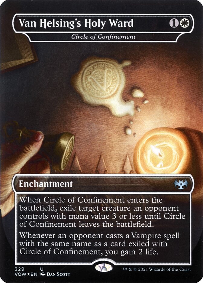 Van Helsing's Holy Ward (Circle of Confinement) - Borderless Dracula Series - Foil