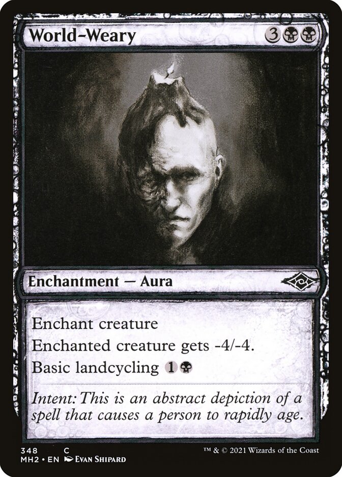 World-Weary - Sketch Art - Foil