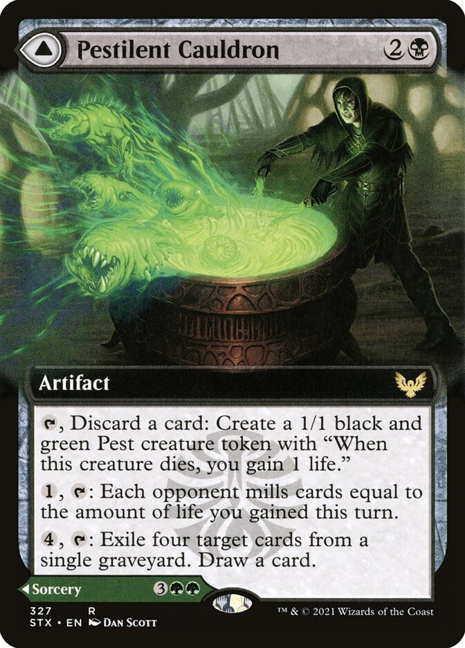Pestilent Cauldron // Restorative Burst - Extended Art - Foil