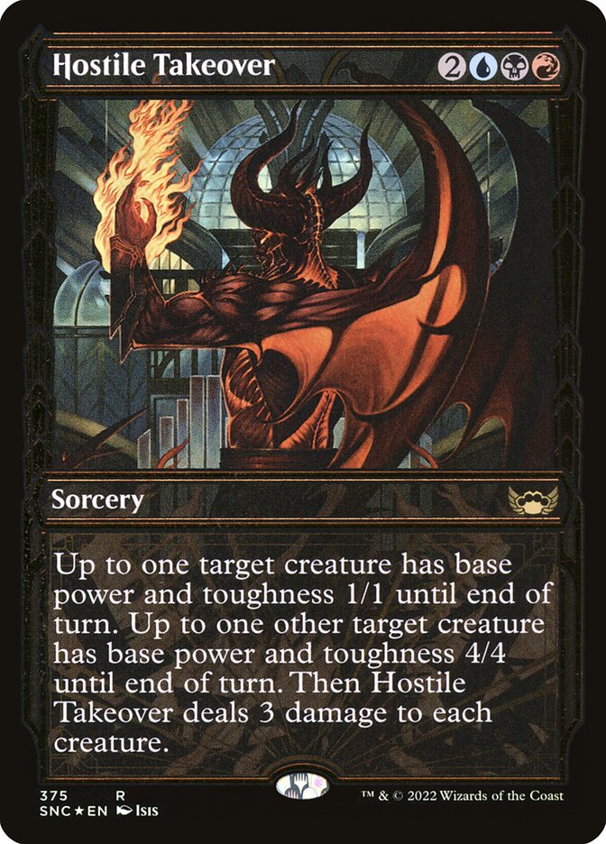 Hostile Takeover - Gilded - Foil