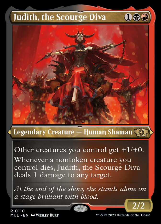 Judith, the Scourge Diva - Etched - Foil