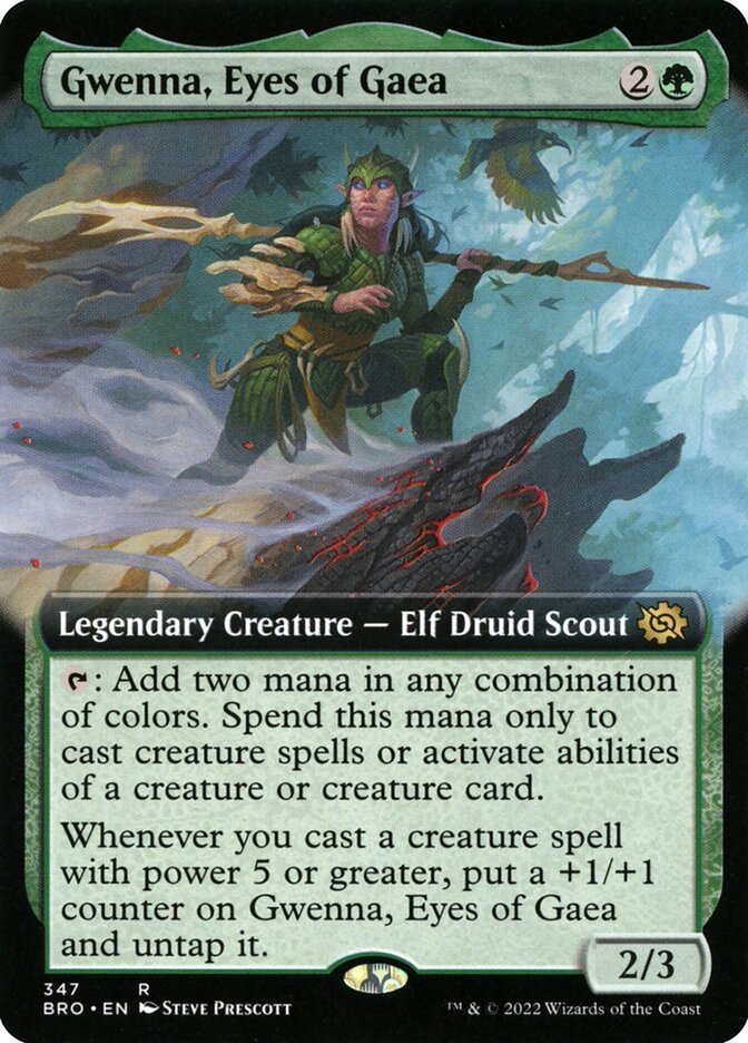 Gwenna, Eyes of Gaea - Extended Art - Foil