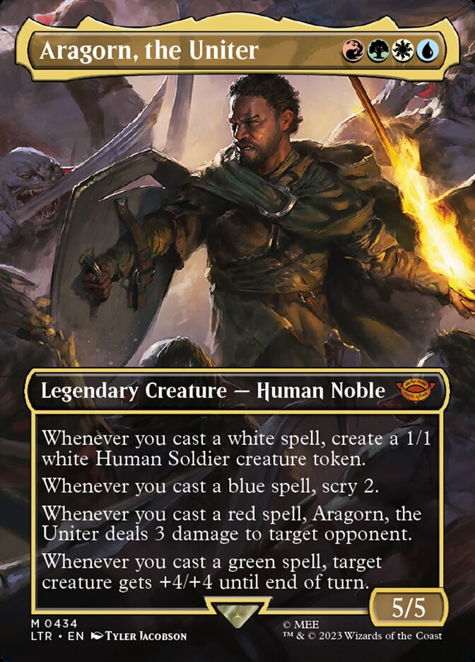 Aragorn, the Uniter - Borderless - Foil