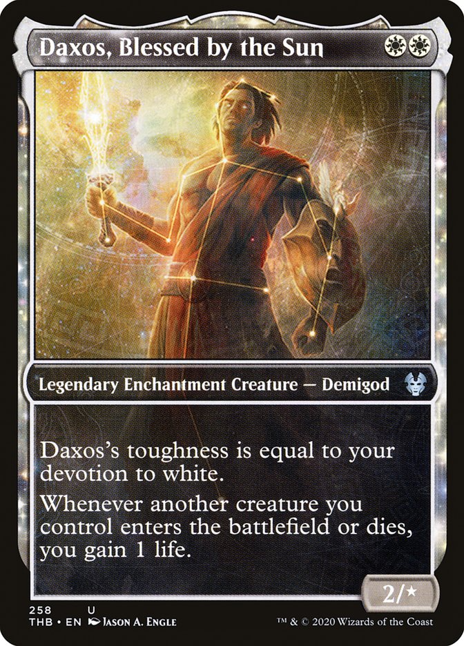 Daxos, Blessed by the Sun - Showcase Nyx Touched - Foil