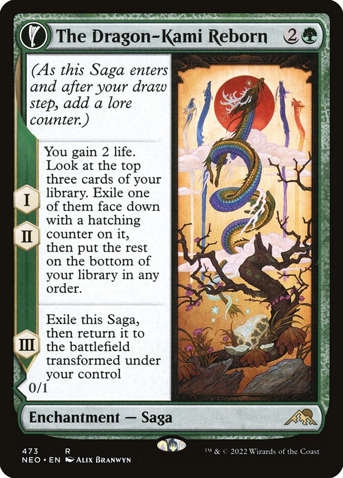 The Dragon-Kami Reborn // Dragon-Kami's Egg - Extended Art - Foil