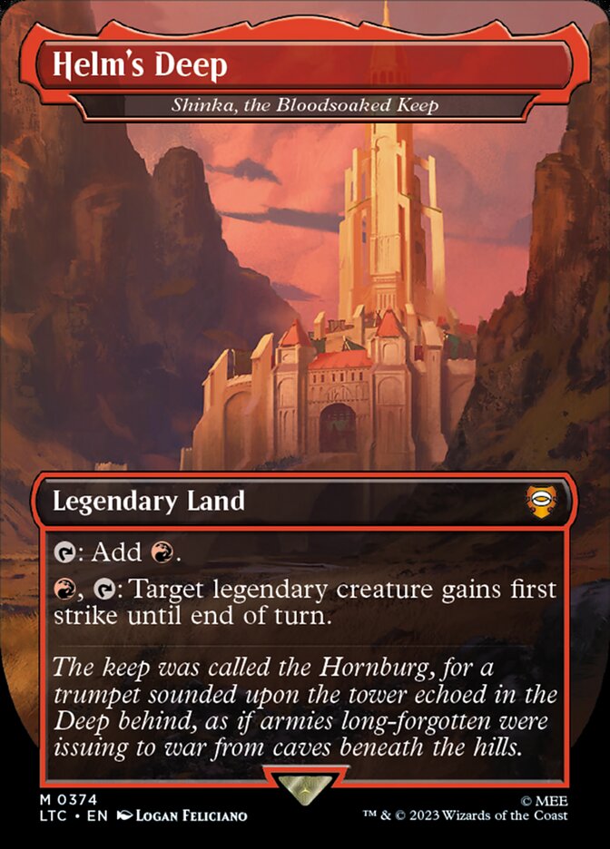 Helm's Deep (Shinka, the Bloodsoaked Keep) - Borderless - Foil