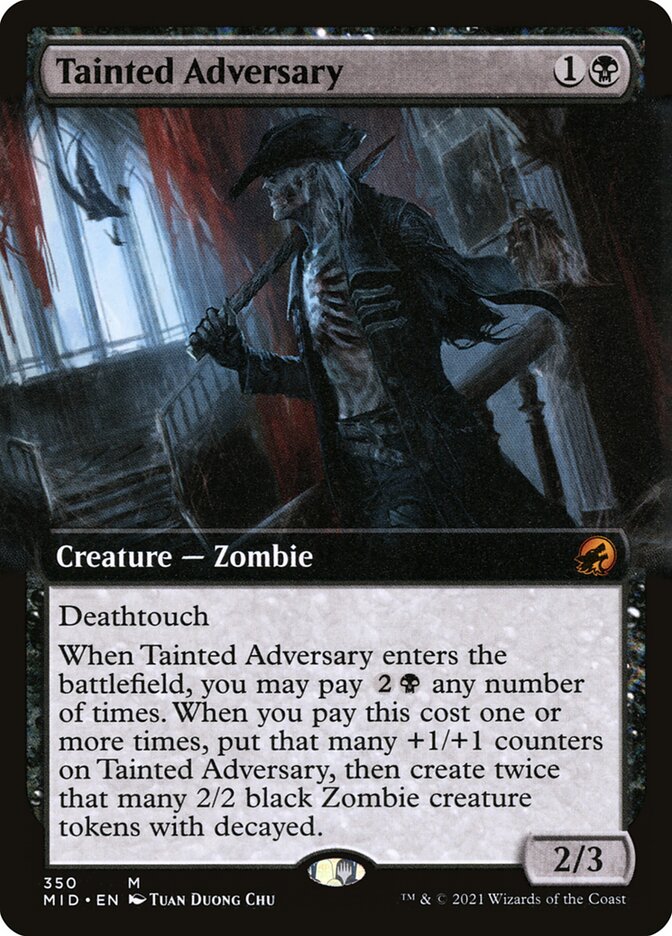 Tainted Adversary - Extended Art - Foil