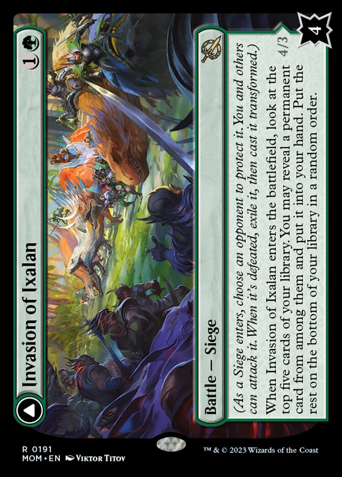 Invasion of Ixalan // Belligerent Regisaur - Foil