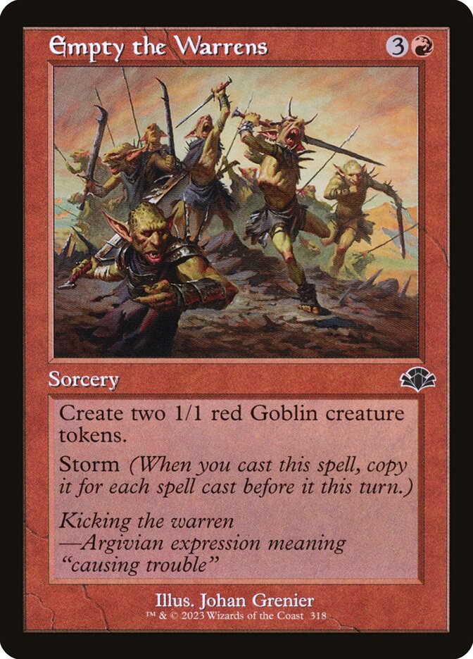 Empty the Warrens - Retro Frame - Foil