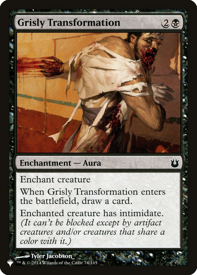 Grisly Transformation - The List