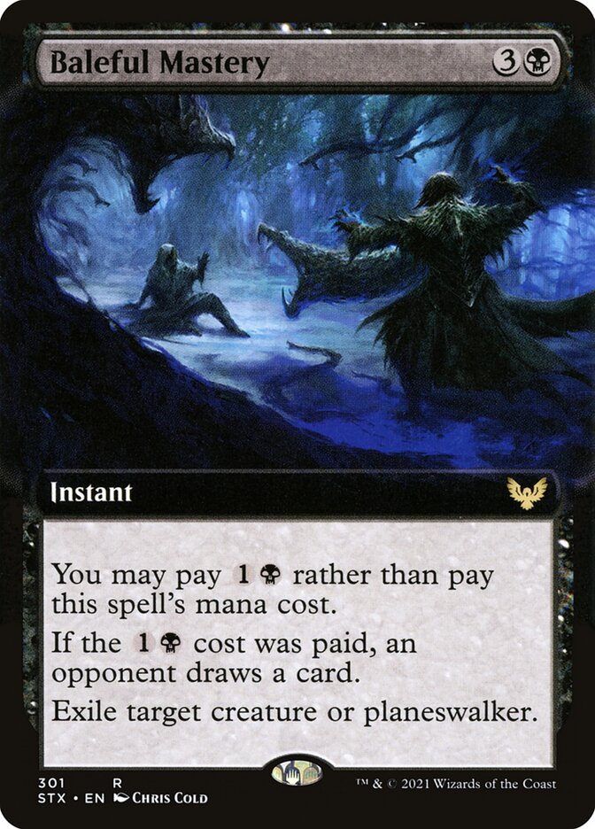 Baleful Mastery - Extended Art - Foil